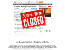 Tablet Screenshot of aolanswers.com
